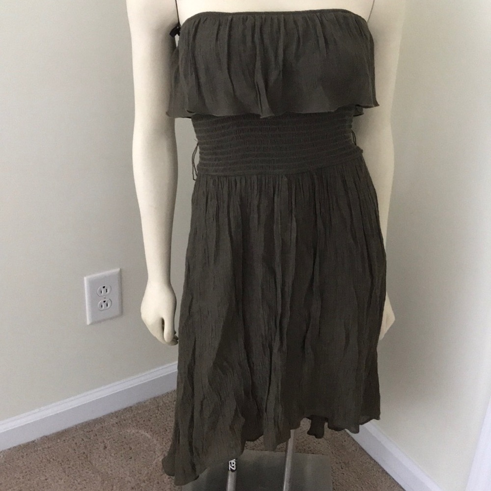 Olive green dress